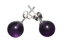 Naložite sliko v pregledovalnik galerije, srebrni zenski uhani 925 ametist zenski nakit nakit uhani srebro 925 uhani iz kristalov ametist uhani podragi kamni modni nakit kristali kristalni uhani ametist uhancki