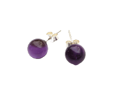 Naložite sliko v pregledovalnik galerije, srebrni zenski uhani 925 ametist zenski nakit nakit uhani srebro 925 uhani iz kristalov ametist uhani podragi kamni modni nakit kristali kristalni uhani ametist uhancki