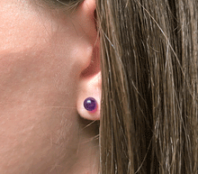 Naložite sliko v pregledovalnik galerije, srebrni ženski uhani 925 iz ametista zenski nakit nakit uhani srebro 925 uhani iz kristalov ametist uhani poldragi kamni modni nakit kristali kristalni uhani iz kristala ametist uhancki talisman za zaščito