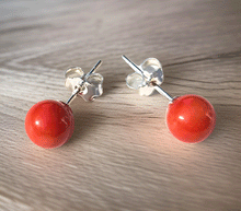 Naložite sliko v pregledovalnik galerije, srebrni zenski uhani 925 korala zenski nakit nakit uhani srebro 925 uhani iz kristalov korala uhani podragi kamni modni nakit kristali kristalni uhani korala uhancki