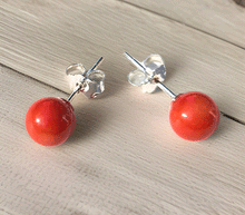 Naložite sliko v pregledovalnik galerije, srebrni zenski uhani 925 korala zenski nakit nakit uhani srebro 925 uhani iz kristalov korala uhani podragi kamni modni nakit kristali kristalni uhani korala uhancki