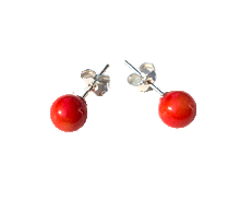 Naložite sliko v pregledovalnik galerije, srebrni zenski uhani 925 korala zenski nakit nakit uhani srebro 925 uhani iz kristalov korala uhani podragi kamni modni nakit kristali kristalni uhani korala uhancki