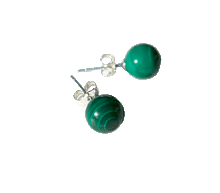 Naložite sliko v pregledovalnik galerije, srebrni zenski uhani 925 malahit zenski nakit nakit uhani srebro 925 uhani iz kristalov malahit uhani poldragi kamni modni nakit kristali kristalni uhani malahit uhancki