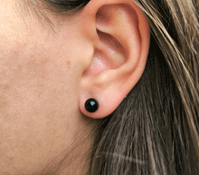 Naložite sliko v pregledovalnik galerije, srebrni zenski uhani 925 oniks onix zenski nakit nakit uhani srebro 925 uhani iz kristalov oniks uhani poldragi kamni modni nakit kristali kristalni uhani oniks onix uhancki