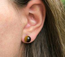 Naložite sliko v pregledovalnik galerije, srebrni zenski uhani 925 tigrovo oko zenski nakit nakit uhani srebro 925 uhani iz kristalov tigrovo oko uhani poldragi kamni modni nakit kristali kristalni uhani tigrovo oko uhancki