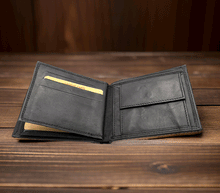 Naložite sliko v pregledovalnik galerije, moška usnjena denarnica moska denarnica iz usnja moske usnjene denarnice usnje