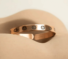 Naložite sliko v pregledovalnik galerije, zapestnica baker cakra bakrena zapestnica cakre nakit iz bakra zapestnica iz bakra energijska zapestnica čakre