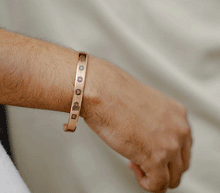 Naložite sliko v pregledovalnik galerije, zapestnica baker cakra bakrena zapestnica cakre nakit iz bakra zapestnica iz bakra energijska zapestnica čakre