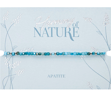 Naložite sliko v pregledovalnik galerije, zapestnica apatit iz kristalov kristali kristalna zapestnica nakit zapestnica poldragi kamni apatit