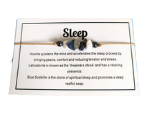 Naložite sliko v pregledovalnik galerije, zapestnice iz kristalov za spanje howlit hovlit labradorit sodalit zapestnica iz kristalov nakit iz kristalov talisman za spanje talisman za dober spanec sproščanje modni dodatki