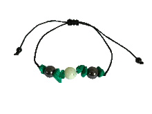 Naložite sliko v pregledovalnik galerije, zapestnice iz kristalov hrizokol hematit amazonit zapestnica iz kristalov nakit iz kristalov talisman za moč zaupanje vase talismani kristali poldragi kamni nakit