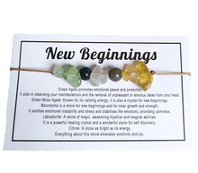 Naložite sliko v pregledovalnik galerije, zapestnice iz kristalov za nove začetke grozdni ahat mahovni ahat mesečev kamen labradorit citrin zapestnica iz kristalov nakit iz kristalov talisman za nove poti talisman za energijo