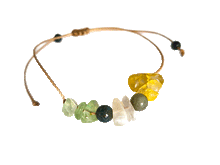 Naložite sliko v pregledovalnik galerije, zapestnice iz kristalov za nove začetke grozdni ahat mahovni ahat mesečev kamen labradorit citrin zapestnica iz kristalov nakit iz kristalov talisman za nove poti talisman za energijo