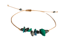 Naložite sliko v pregledovalnik galerije, zapestnice iz kristalov za uspeh pirit malahit labradorit hrizokola zapestnica iz kristalov nakit iz kristalov talisman za energijo talisman za moč