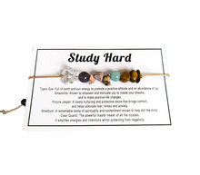 Naložite sliko v pregledovalnik galerije, zapestnice iz kristalov za uspeh amazonit tigrovo oko jaspis kamena strela ametist zapestnica iz kristalov nakit iz kristalov talisman za zascito talisman za ucenje uspeh