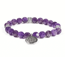 Naložite sliko v pregledovalnik galerije, zapestnice iz kristalov zapestnica iz kristalov zapestnica ametist simbol lotus ženske zapestnice kristalne zapestnice ametist