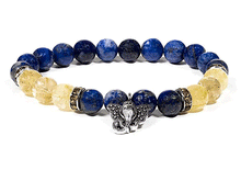 Naložite sliko v pregledovalnik galerije, zapestnice iz kristalov zapestnica lapis lazuli dimna kamena strela ženske zapestnice iz kristalov nakit iz kristalov lapis lazuli ganesha ganeš simbol ganeš