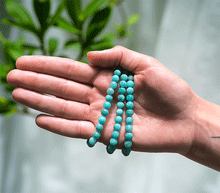 Naložite sliko v pregledovalnik galerije, zapestnica amazonit A kvaliteta iz kristalov 6 mm ženska zapestnica talisman iz poldragih kamnov nakit amazonit moda nakit iz kristalov kristali zapestnice ženske zapestnice talisman amazonit