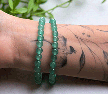 Naložite sliko v pregledovalnik galerije, zapestnica aventurin iz kristalov 6 mm ženska zapestnica talisman iz poldragih kamnov nakit aventurin moda nakit iz kristalov kristali zapestnice ženske zapestnice talisman aventurin