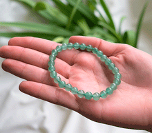 Naložite sliko v pregledovalnik galerije, zapestnica aventurin iz kristalov 6 mm ženska zapestnica talisman iz poldragih kamnov nakit aventurin moda nakit iz kristalov kristali zapestnice ženske zapestnice talisman aventurin