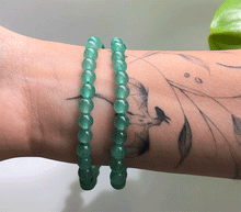 Naložite sliko v pregledovalnik galerije, zapestnica aventurin iz kristalov 6 mm ženska zapestnica talisman iz poldragih kamnov nakit aventurin moda nakit iz kristalov kristali zapestnice ženske zapestnice talisman aventurin