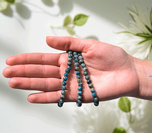 Naložite sliko v pregledovalnik galerije, zapestnica azurit granit iz kristalov 6mm ženska zapestnica iz poldragih kamnov nakit azurit granit moda nakit iz kristalov kristali zapestnice ženske zapestnice iz azurita in granita K2