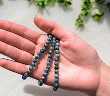 Naložite sliko v pregledovalnik galerije, zapestnica azurit granit iz kristalov 6mm ženska zapestnica iz poldragih kamnov nakit azurit granit moda nakit iz kristalov kristali zapestnice ženske zapestnice iz azurita in granita K2