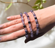 Naložite sliko v pregledovalnik galerije, zapestnica fluorit iz kristalov 6mm ženska zapestnica iz poldragih kamnov nakit fluorit moda nakit iz kristalov kristali zapestnice fluorit ženske zapestnice talisman