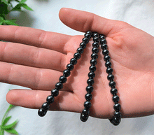 Naložite sliko v pregledovalnik galerije, zapestnica iz kristalov hematin hematit 6mm ženska zapestnica iz poldragih kamnov nakit hematit moda nakit iz kristalov kristali zapestnice hematin ženske zapestnice talisman
