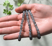 Naložite sliko v pregledovalnik galerije, zapestnica labradorit iz kristalov 6 mm ženska zapestnica talisman iz poldragih kamnov nakit labradorit moda nakit iz kristalov kristali zapestnice ženske zapestnice talisman labradorit