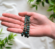 Naložite sliko v pregledovalnik galerije, zapestnica modri opal iz kristalov 6 mm kristalna ženska zapestnica talisman iz poldragih kamnov nakit modri opal moda nakit iz kristalov kristali zapestnice ženske kristalne zapestnice talisman modri opal