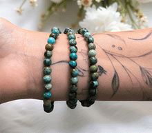 Naložite sliko v pregledovalnik galerije, zapestnica modri opal iz kristalov 6 mm kristalna ženska zapestnica talisman iz poldragih kamnov nakit modri opal moda nakit iz kristalov kristali zapestnice ženske kristalne zapestnice talisman modri opal