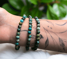 Naložite sliko v pregledovalnik galerije, zapestnica modri opal iz kristalov 6 mm kristalna ženska zapestnica talisman iz poldragih kamnov nakit modri opal moda nakit iz kristalov kristali zapestnice ženske kristalne zapestnice talisman modri opal