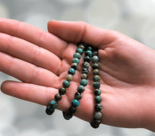 Naložite sliko v pregledovalnik galerije, zapestnica modri opal iz kristalov 6 mm kristalna ženska zapestnica talisman iz poldragih kamnov nakit modri opal moda nakit iz kristalov kristali zapestnice ženske kristalne zapestnice talisman modri opal