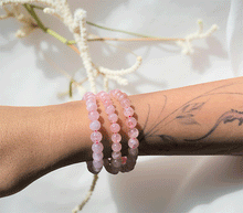 Naložite sliko v pregledovalnik galerije, zapestnica morganit iz kristalov 6mm ženska zapestnica iz poldragih kamnov nakit moda nakit iz kristalov kristali zapestnice morganit ženske zapestnice talisma morganit