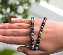 Naložite sliko v pregledovalnik galerije, ženska kristalna zapestnica oceanski jaspis iz kristalov 6 mm ženska zapestnica iz kristalov talisman iz poldragih kamnov nakit oceanski jaspis moda nakit iz kristalov kristali zapestnice ženske kristalne zapestnice talisman oceanski jaspis