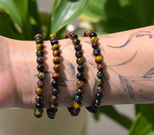 Naložite sliko v pregledovalnik galerije, ženska kristalna zapestnica trobarvno tigrovo oko iz kristalov 6 mm ženska zapestnica iz kristalov talisman iz poldragih kamnov nakit tigrovo oko tri barve moda nakit iz kristalov kristali zapestnice ženske kristalne zapestnice talisman tigrovo oko