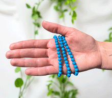 Naložite sliko v pregledovalnik galerije, zapestnica turkiz iz kristalov 6mm ženska zapestnica iz poldragih kamnov nakit turkiz moda nakit iz kristalov kristali zapestnice turkiz ženske zapestnice talisman talismani