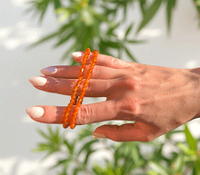 Naložite sliko v pregledovalnik galerije, zapestnica karneol iz kristalov ženska zapestnica iz poldragih kamnov nakit karneol moda nakit iz kristalov kristali zapestnice ženske zapestnice iz karneola 4mm