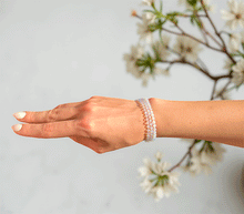 Naložite sliko v pregledovalnik galerije, zapestnica opal opalit iz kristalov ženska zapestnica iz poldragih kamnov nakit opalit moda nakit iz kristalov kristali zapestnice ženske zapestnice iz opala 4mm