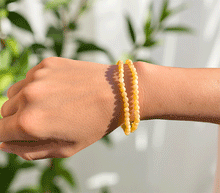 Naložite sliko v pregledovalnik galerije, zapestnica oranžni kalcit iz kristalov ženska zapestnica iz poldragih kamnov nakit oranžni kalcit moda nakit iz kristalov kristali zapestnice ženske zapestnice iz oranžnega kalcita 4mm