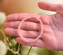 Naložite sliko v pregledovalnik galerije, zapestnica roževec iz kristalov ženska zapestnica iz poldragih kamnov nakit rozevec moda nakit iz kristalov kristali zapestnice ženske zapestnice iz roževca 4mm