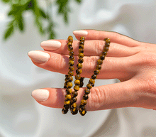 Naložite sliko v pregledovalnik galerije, zapestnica tigrovo oko iz kristalov ženska zapestnica iz poldragih kamnov nakit tigrovo oko moda nakit iz kristalov kristali zapestnice ženske zapestnice iz tigrovega očesa 4mm