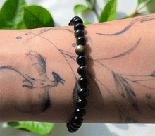 Naložite sliko v pregledovalnik galerije, zapestnica zlati obsidian iz kristalov 6mm ženska zapestnica talisman iz poldragih kamnov nakit zlati obsidian moda nakit iz kristalov kristali zapestnice ženske zapestnice talisman zlati obsidian