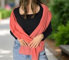 Naložite sliko v pregledovalnik galerije, ženski šal poletni šali enobarvni korala modni sal sali prehodni sal bombaž bombaz svila ženski šali moda modni dodatki udoben šal mehek sal jesenski šal modni dodatek ženski šal