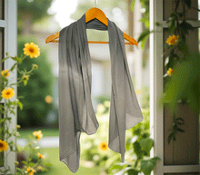 Naložite sliko v pregledovalnik galerije, ženski šal poletni šali enobarvni siva modni sal sali prehodni sal siv bombaž bombaz svila ženski šali moda modni dodatki udoben šal mehek sal jesenski šal modni dodatek ženski šal