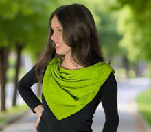 Naložite sliko v pregledovalnik galerije, ženski šal poletni šali enobarvni zelena modni sal sali prehodni sal zelen bombaž bombaz svila ženski šali moda modni dodatki udoben šal mehek sal jesenski šal modni dodatek ženski šal