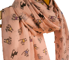 Naložite sliko v pregledovalnik galerije, ženski šal poletni šali mačke modni sal rože sali prehodni sal mačka bombaž bombaz svila ženski šali moda udoben šal mehek sal jesenski šal ženski šal muce modni šal muca ugodni šali