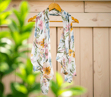 Naložite sliko v pregledovalnik galerije, ženski šal poletni šali rožice modni sal rože sali prehodni sal cvetlice bombaž bombaz svila ženski šali moda udoben šal mehek sal jesenski šal ženski šal rožice