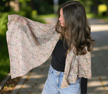 Naložite sliko v pregledovalnik galerije, ženski šal poletni šali rožice modni sal rože sali prehodni sal cvetlice bombaž bombaz svila ženski šali moda udoben šal mehek sal jesenski šal ženski šal rožice rozice